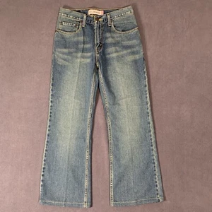 Levi's Jeans Boys 18 Blue 527 Bootcut Western Wear Rodeo Casual American Trendy - Picture 1 of 14