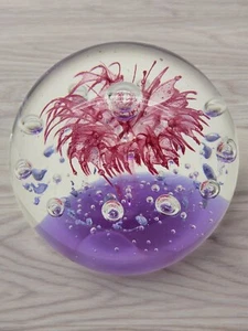Pink Explosion Paperweight Dynasty Gallery Approx 4 inch - Picture 1 of 6
