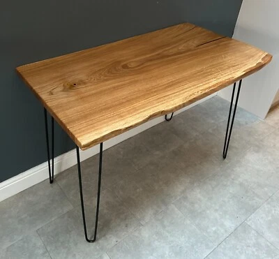 Oak Resin Waney Edge Office Desk or Small Kitchen/Dining table Active - Image 1 of 4