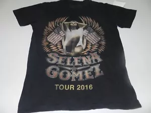 Selena Gomez 2016 Revival Tour T Shirt (S) Small - (2 sided) Black graphic Music - Picture 1 of 4