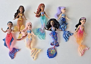 Disney The Little Mermaid Ariel and Sisters Small Doll Set Of Seven 4.5-5 inches - Picture 1 of 24