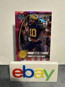 2024 Topps Bowman Chrome U Alex Orji #9 1st Bowman Pink Lava Refractor - Bild 1 von 3