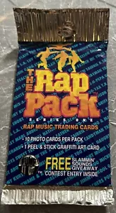 Vintage 1991 The Rap Pack Series One- Trading Card Pack- Factory Sealed - Picture 1 of 2