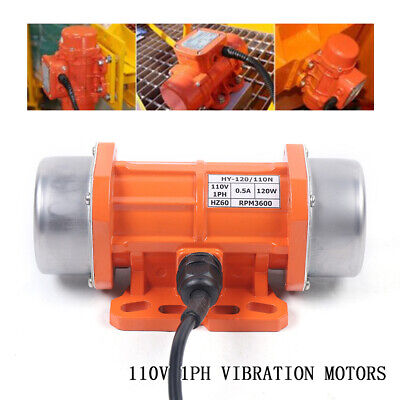 Vibration Motor 120W Single Phase Vibrating Vibrator 110V 3450RPM W/controller • 83.60$