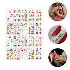 20 Sheets Christmas Stickers Paper Child Body Scrapbooking Santa Claus