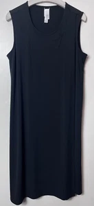 Vestido Marla WYNNE LAYERS Negro Dividido Frontal Capas Talla L UK 12 14 - Imagen 1 de 4