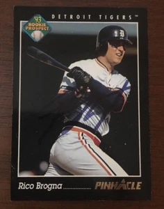 RICO BROGNA 1993 PINNACLE ROOKIE RC AUTOGRAPHED SIGNED AUTO BASEBALL CARD 240  - Picture 1 of 1