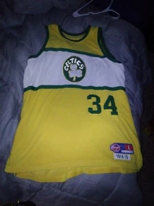 Hardwood Classics Reebok D’funkd Paul Pierce Boston Celtics Throwback Jersey  L - Picture 1 of 6