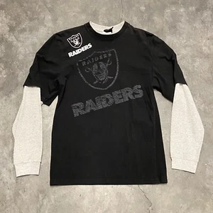 Size Youth XL - Las Vegas Raiders Shirt Boys Black Long Sleeve Layered NFL - Picture 1 of 6