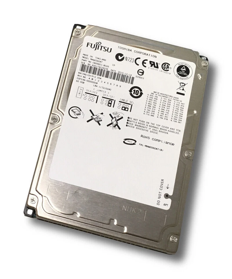 FUJITSU MHW2080AT 80GB 2.5" IDE ATA PATA LAPTOP HARD DRIVE - Image 1 of 1