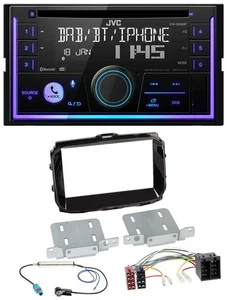 JVC MP3 USB 2DIN DAB Bluetooth CD Autoradio für Alfa Romeo ISO ab 2013 piano - Bild 1 von 9