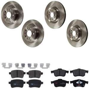 KIT-073024-3734 TRW 4-Wheel Set Brake Disc and Pad Kits Front & Rear for 500L - Picture 1 of 12