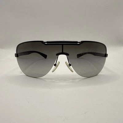 V80 - 普拉达 SPS52N 1bo-3m1 灰色盾飞行员太阳镜 意大利 * 刮痕* — 第 1/4 张图片