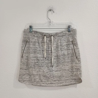 Green Tea Heather Gray French Terry Skort, Size M - Image 1 of 4