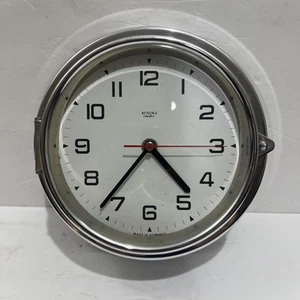 Vintage Benora Electro Clock Marine Solid Metal Marine Nautical Empire Working! - Picture 1 of 12