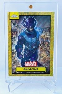 2024 Topps Chrome Marvel GALACTUS Gold Wave Refractor 40/50! 1st Year Chrome! - Picture 1 of 2