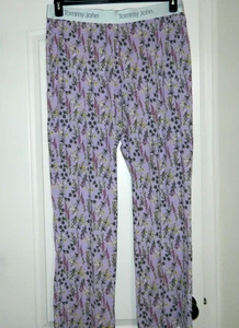 Damen Tommy John lila Schlafhose mit Blumen Größe 2XL - Bild 1 von 5