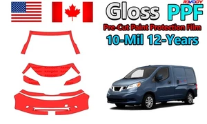 10mil Gloss PreCut PPF Paint Protection Film For Nissan NV200 SV-S 2013-2022 - Picture 1 of 12