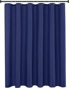 Biscaynebay Hotel Quality Fabric Shower Curtain 72"W x 72"L (Pack of 1), Navy - Picture 1 of 9