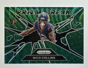 2024 Panini Prizm #3 Nico Collins Prizm Break Green Wave Prizm - Bild 1 von 3