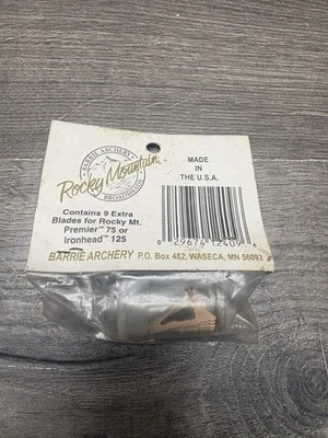 Rocky Mountain Barrie Archery-9 hojas adicionales para Premier 95 125, Tit 100 Foto 1 de 2