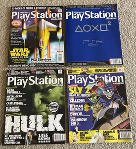 (4) Official U.S. PlayStation Magazine Oct/Nov 2000/July 2003/April 2004 NO DISC - Picture 1 of 17