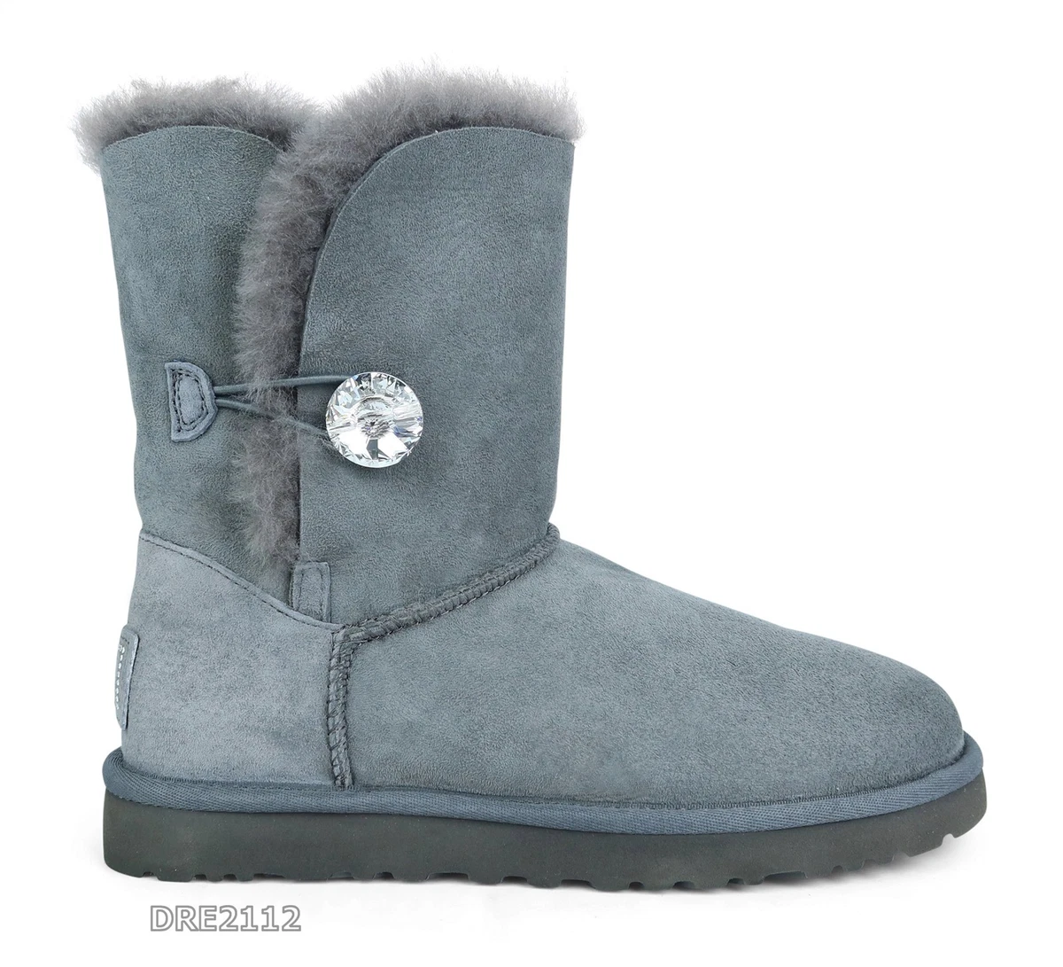 UGG Australia Bailey Button Gray Boots for Women for sale | eBay