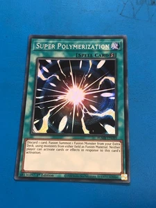 Yugioh Secret Rare Super Polymerisation BLMR-DE089 1. Auflage - Bild 1 von 2