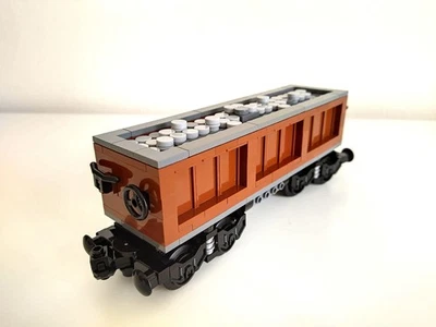LEGO City Train MOC Custom Gondola car 6x22 studs (~28ft) loaded + Instructions - Photo 1/4