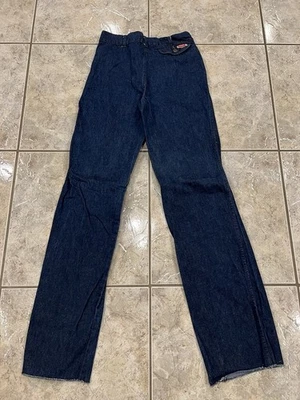 VTG 70s 80s 30X36 Janton Dark Wash Denim Blue Jeans Straight Leg Italian Euro - Image 1 of 4
