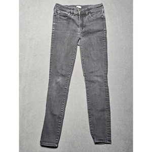 J.Crew Stretch Black Wash Denim Skinny Jeans Size 27 Women's Casual Everyday - Picture 1 of 6