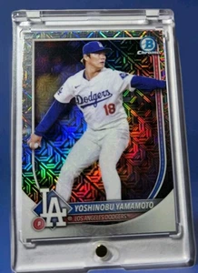 Tarjeta de inversión Yoshinobu Yamamoto RARA MOJO REFRACTOR SSP DODGERS COMO NUEVA - Imagen 1 de 6
