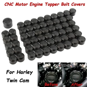 Tapa de cubierta de perno de tornillo de motor 60 piezas para Harley Twin Cam Touring Street Glide - Imagen 1 de 12