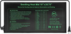 Seedling Heat Mat 10"x20" Seed Starter Pad Germination Propagation Clone