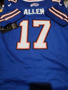 NWT Youth Customized jersey Bills #17 Josh Allen Size S color Blue *new