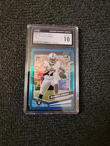2023 Donruss Optic Football Davante Adams #96 Aqua Parallel 244/299 CGC 10 GS729 - Picture 1 of 2