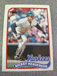 1989 Topps - Rickey Henderson #380 N125 - Picture 1 of 2