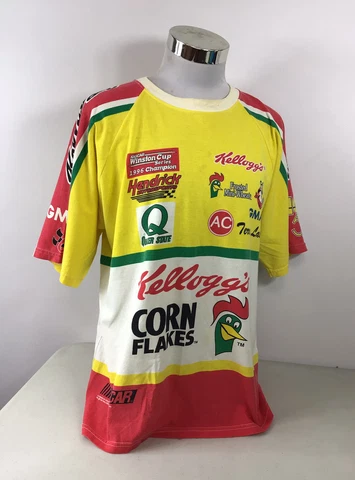 Vintage Terry Labonte Kellogg's Chase T-Shirt NASCAR Mens Large Cover