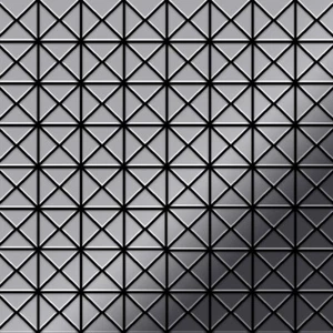 Mosaico azulejo metal macizo acero inoxidable alto brillo gris 1,6 mm fuerte Deco-S-M - Imagen 1 de 5