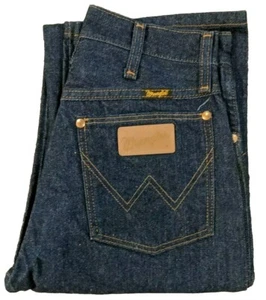 Herren Vintage Wrangler Jeans Made in USA 13MWZ hellbraunes Etikett XL Länge - Bild 1 von 4