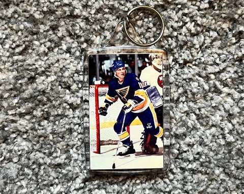 1991 Ron Wilson St. Louis Blues Key Chain NHL Keyring Photo File Hockey Cover