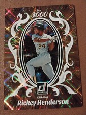 2023 RICKEY HENDERSON DONRUSS MR. 3000 BRONZE CARD /999 A'S ATHLETICS #6 JAYS
