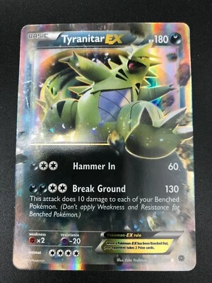 Tyranitar EX ULTRA RARE 42/98 XY Ancient Origins Pokemon card TCG NM HOLO 2015 - Image 1 of 3