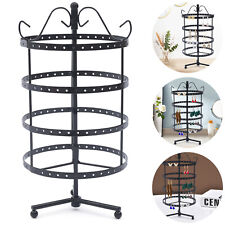 Rotatable Earring Jewelry Necklace Display Rack Stand Holder Organizer 144 Holes