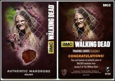 Walker #M02 The Walking Dead Season 4 Pt1 Cryptozoic Wardrobe Relic Card