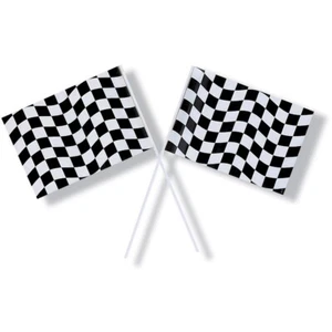 Black & White Check Flag PL ~6"x9" - Picture 1 of 1