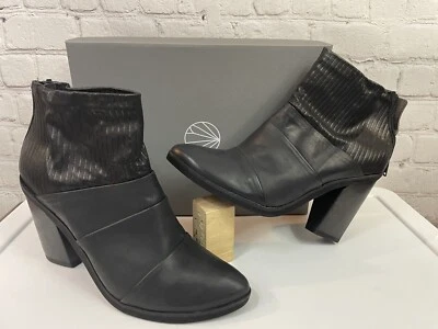 $398 COCLICO Melina Botines Negros SP 40 US 9 Cuero Increíble Calidad Usado Una Vez Foto 1 de 4