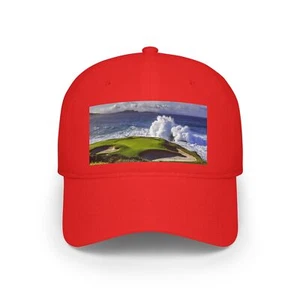Pebble Beach Gold Course 7th Hole Golf View Baseball Cap Perfect for Golf Lovers - Picture 1 of 29