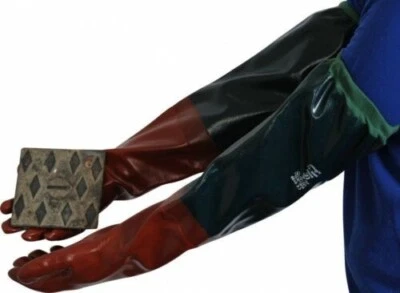 UCI Rednek Long John PVC Rubber Glove 26" Gauntlet Ponds Chemicals Drains Fishing