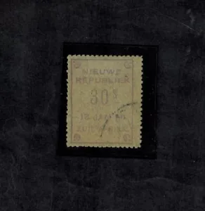 South Africa New Republic 1886 30s on Granite Paper SG 47 Used 13/1/86 VERY RARE - Picture 1 of 1